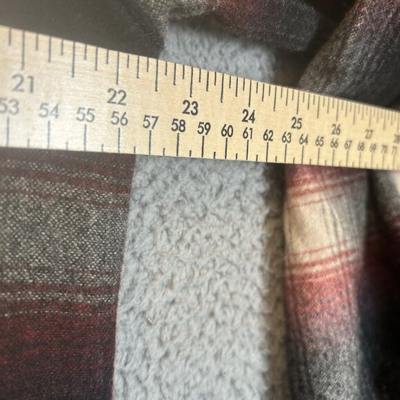 WOOLRICH All Wool Mens Size M/L Button Shirt Shadow Plaid Outdoor Grunge Cholo - Picture 4 of 4